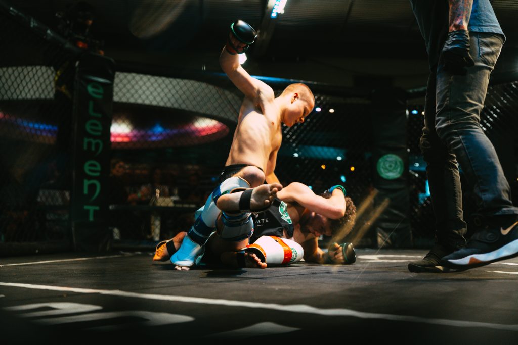 Ben fighting at Element Fight Night
